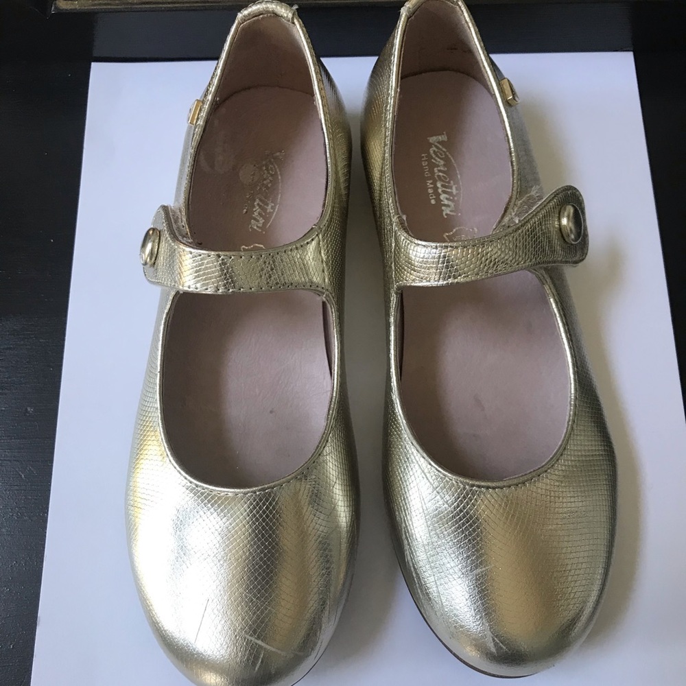 Venettini gold Mary Jane, size 31 EUR, 1US. - Picture 2 of 9